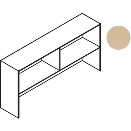 Groupe Lacasse Hutch, w/ Doors, 1 Edge, 72inWx16inDx36in, Hard Rock Maple LAS71E723616PE